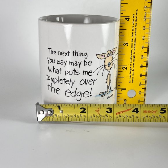 Vtg Hallmark Shoebox Greetings The Next Thing You Say Ceramic White Cup Mug1988 - Picture 10 of 10
